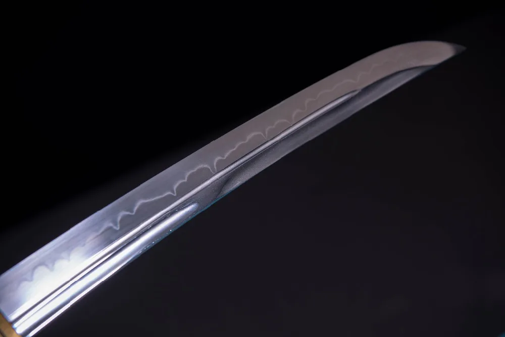 ITAMI-HADA ручной работы Катана TORAN-BA самурайский меч Хамон обкладка глиной закаленная острая 1095 углеродистая сталь