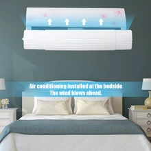 Экономичный Регулируемый дефлектор кондиционера Телескопический воздушный выход ветровой щит для дома ds99