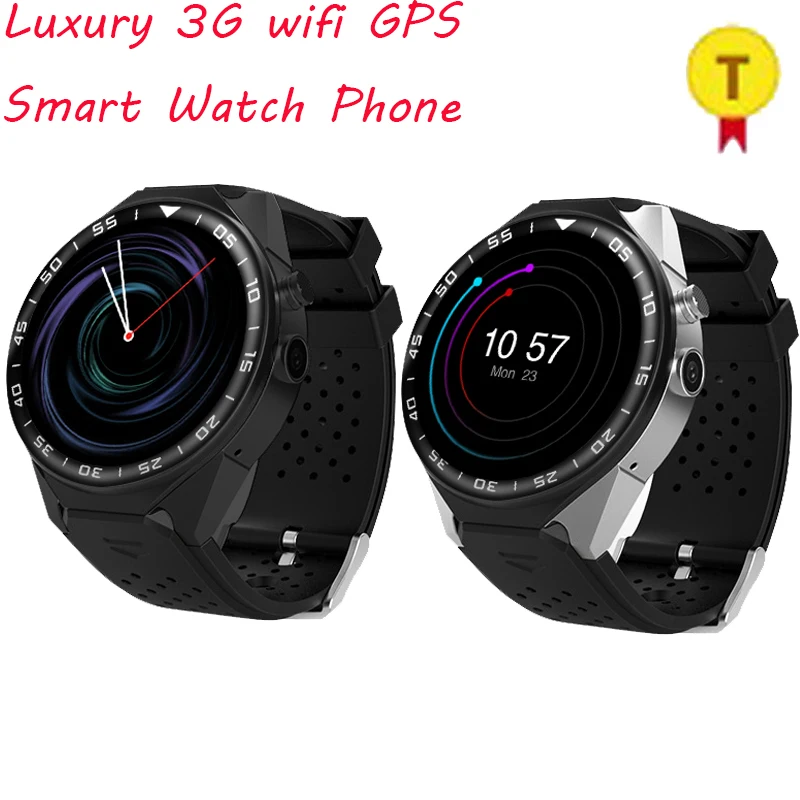 Luxury smart watch for man with 3D solid outer ring Italy design support heart rate monitoring sync for iphone and huawei phone