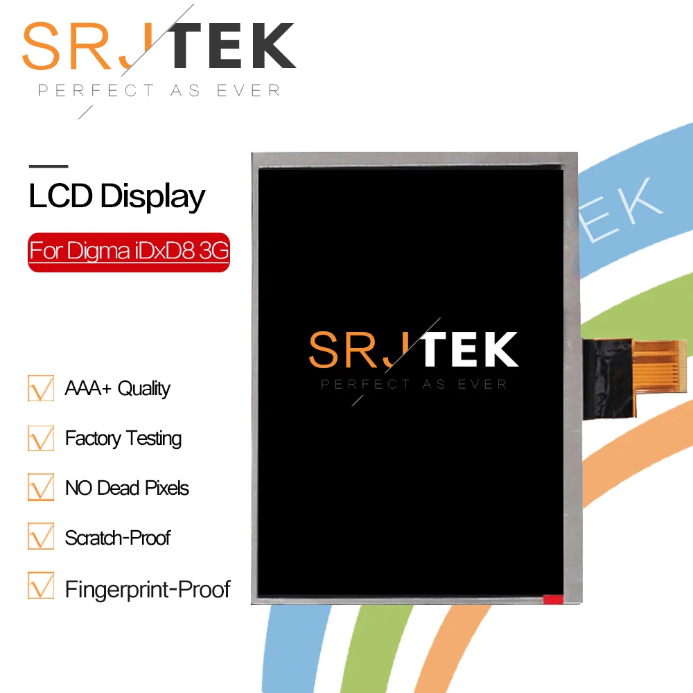Srjtek Новый ЖК дисплей 8 &quotдля Digma iDxD8 3G IDxD планшет TFT экран стекло объектива