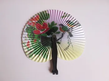 

Chinese Folding Hand Paper Fans for Event Party Wedding Home Decoration Crafts Women Dancing Fan W7259