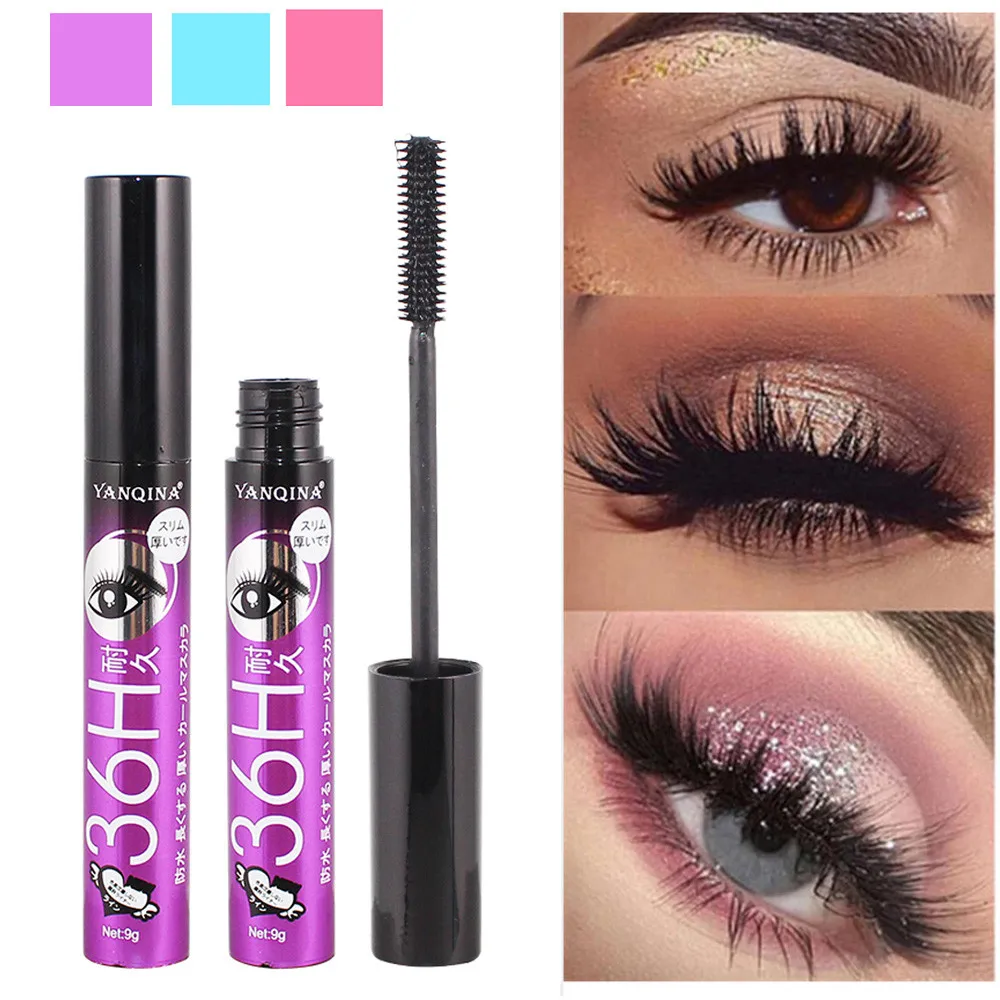 YANQINA 4D Mascara eyelashes 3D Fiber Long Black Lash Eyelash Extension