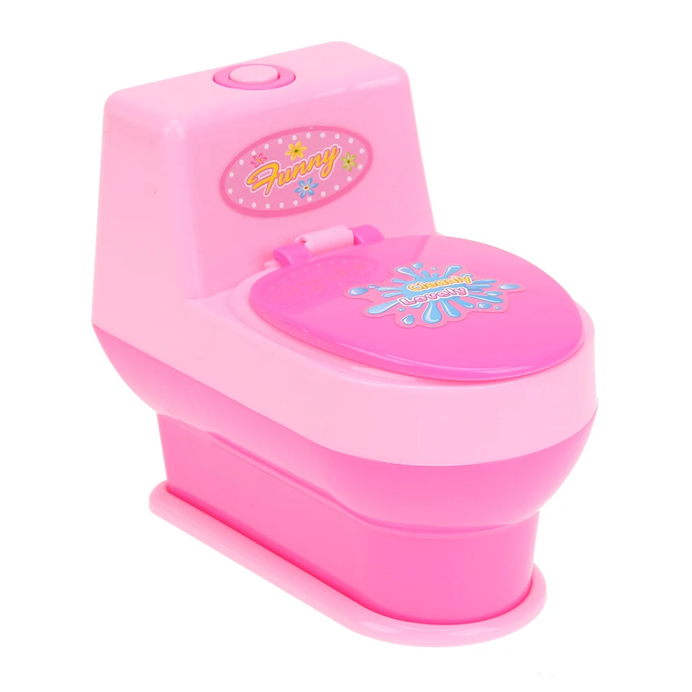 Pink Mini Toilet  Kids Girls Pretend Role Play Toy Children 