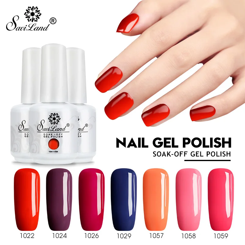 

Saviland 15ml Nail Gel Polish Poly Gel Varnish Professional Long Lasting Manicure 58 Colors Top Coat Base Primer Nail Lacquer