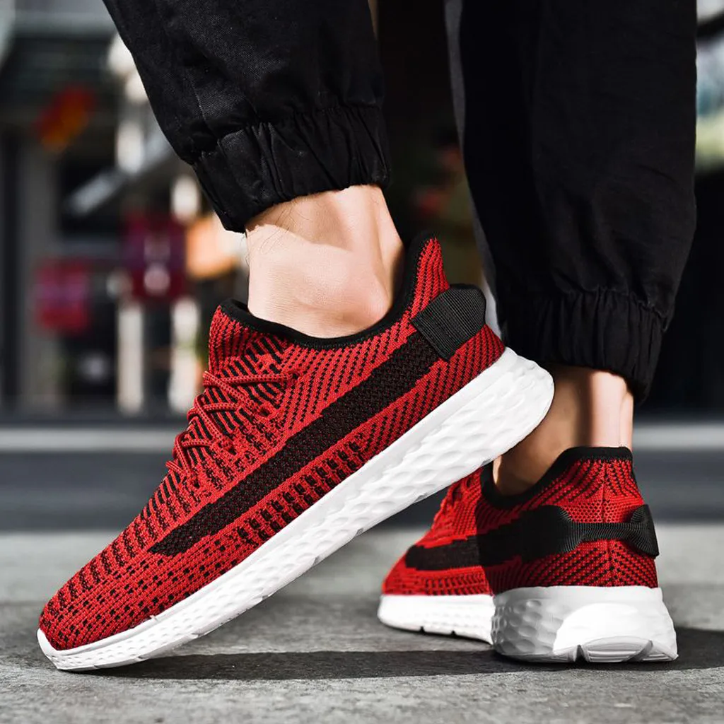 

YOUYEDIAN Plus Size 35-47 Fashion Men's Casual Shoes Male Sneakers Lightweight Breathable Shoes Tenis Masculino Adult#4