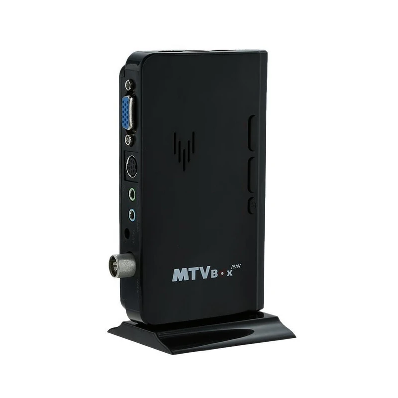 

Mayitr 1 Set Black External LCD VGA TV PC Tuner Box DC 5V 1A TV Analog Program Receiver HDTV 1920x1200 EU Plug