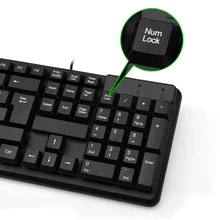 Проводной мышь Клавиатура Набор USB Настольный чувствительный прочный для домашнего офиса игры DC128