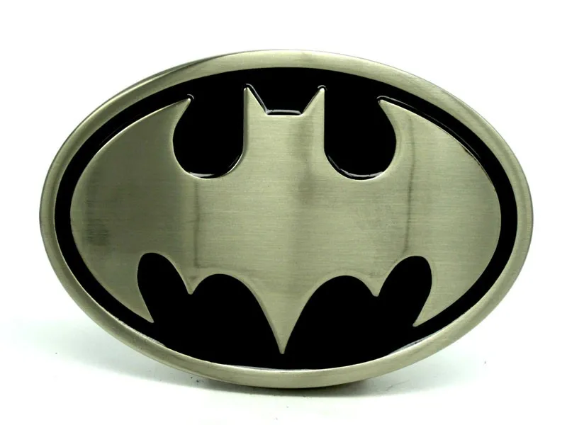 Овальный Бэтмен никель Матовый супергерой пряжка для ремня