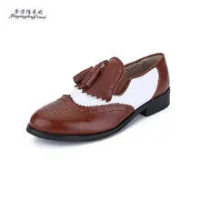 В английском стиле, с бахромой, пункт для влюбленных в винтажном стиле горячая Распродажа ручной работы; туфли на плоской подошве из натуральной кожи для женщин женские туфли-оксфорды