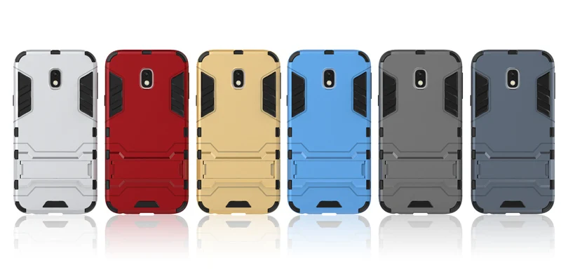 2 in 1 Hard PC+Soft Silicone TPU Rugged Rubber Kickstand Case For SAMSUNG Galaxy J3 2017 J330F Armor Shockproof Phone Cover Capa (2)