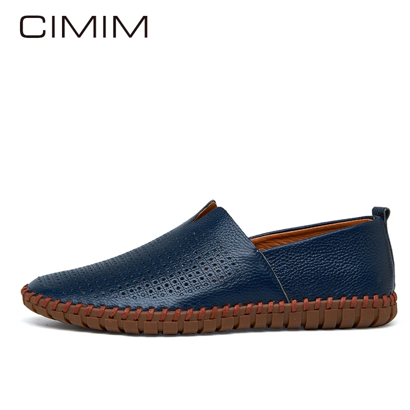 Bateau La Véritable À Mocassins Black En 38 Breathable Casual Breathable Respirant 47 Mode ~ Cuir Chaussures yellow Main black 2017 Cimim Grande Hommes white blue Lumière brown Breathable white yellow Breathable blue Taille brown Breathable 758Wq8nd
