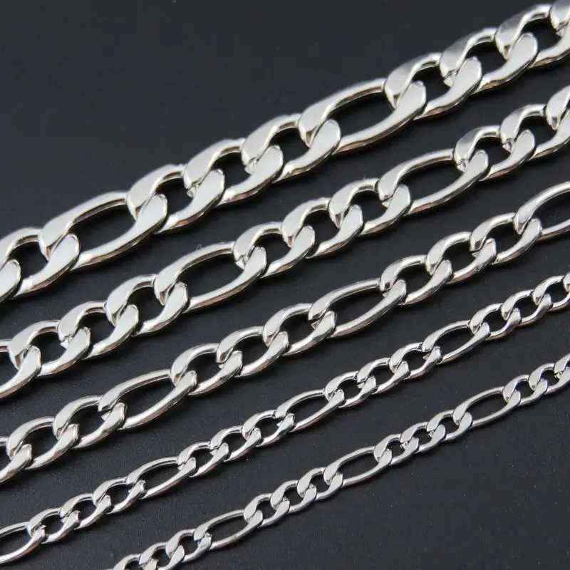 Ожерелье из нержавеющей стали 316L для мужчин и женщин 3/4/5/6/7 мм|chain necklace|fashion
