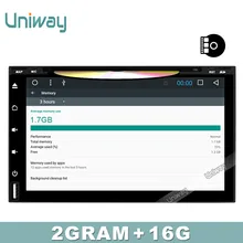 Uniway 2G + 16G 2 din android de dvd del coche para nissan qashqai x-trail juke almera tiida nota multimedia car gps reproductor de radio