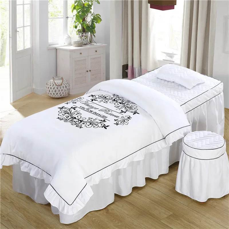 Vintage Flower Bedding Set 4 5 6 Pcs Duvet Cover Pillowcases Stool