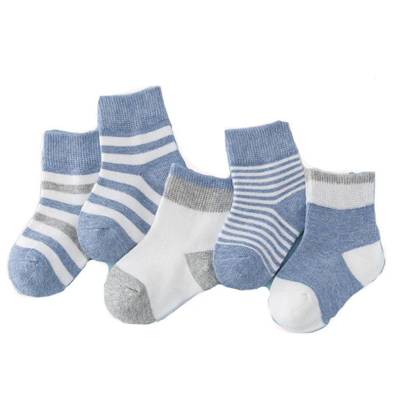 

5 Pair/lot Baby Socks Neonatal autumn winter Mesh Cotton Kids Girls Boys Cute Baby Socks Baby Clothing Children Socks