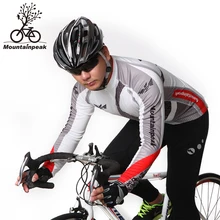 Горный велосипед, мужской костюм с длинным рукавом, тонкий флис, одежда для велоспорта, зимний теплый костюм для верховой езды, зимний комплект для велоспорта