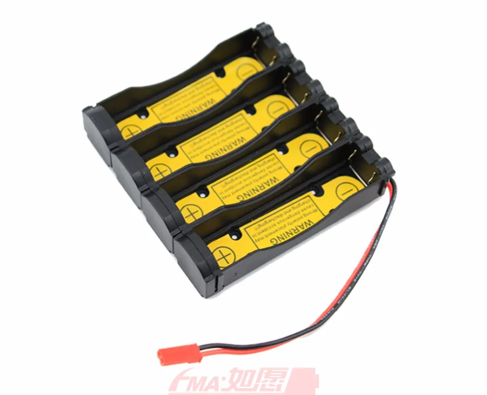 

14.4V 14.8V Battery Charging Discharging Control Holder Case for 65mm Height 18650 Li-ion w/4S1P PCM Inside