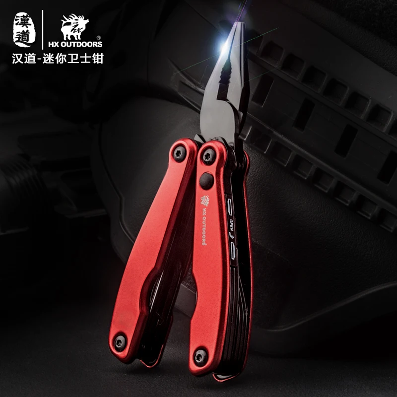 HX OUTDOORS Multitool Pocket Folding Plier Camping Survival Knife Multi Tool Pliers Conbination Outdoor EDC Hand Tools