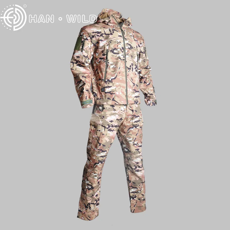 Sharkskin Softshell TAD мужская куртка или брюки тактический Набор Военная охотничья одежда ветрозащитная водонепроницаемая куртка для походов и кемпинга