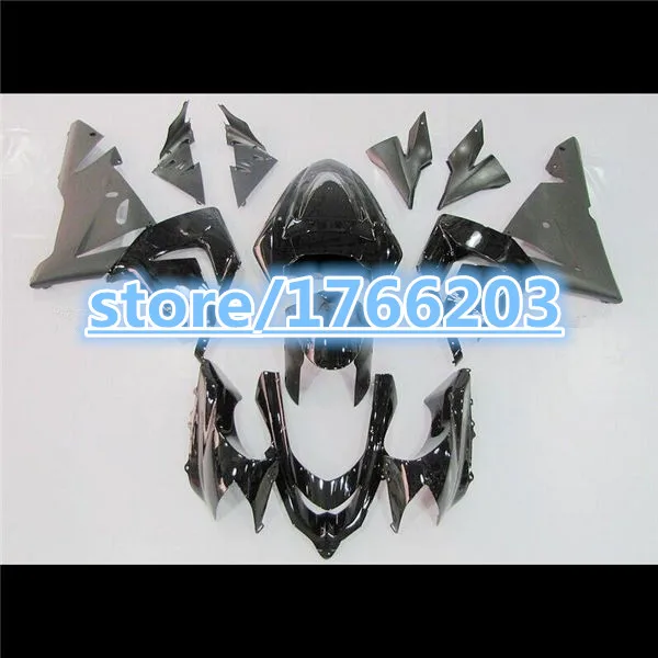 Черный обтекатель комплект для KAWASAKI NINJA ZX10R 04-05 2004 2005 черный 04 05 ZX-10R 10 R ABS |