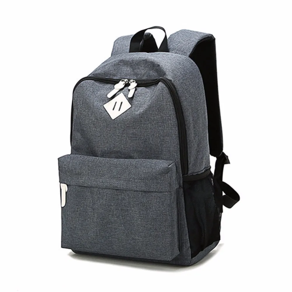 TANGIMP Canvas Backpack Solid Girls Boys School Bags Jungen Stylisch ...