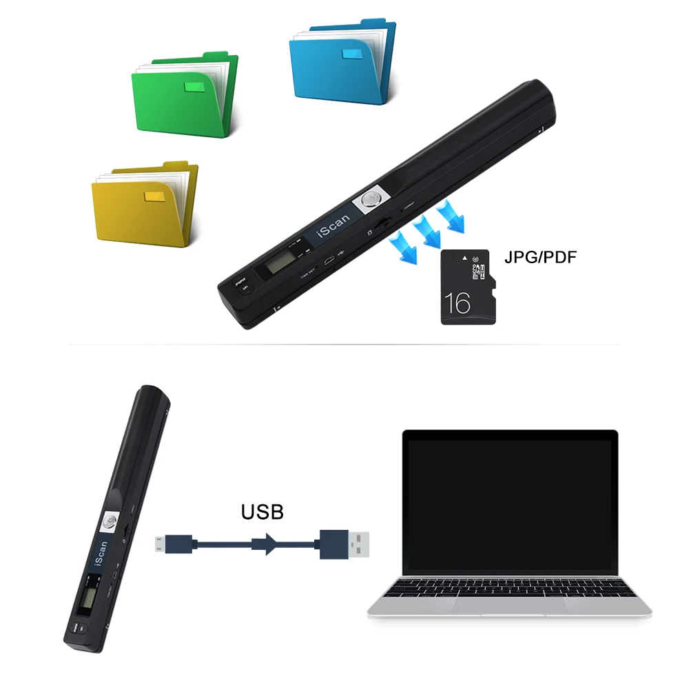 IssyzonePOS ماسح ضوئي للوثائق المحمولة المصغرة المحمولة A4 صورة المحمول ماسحة USB مايكرو SD TF بطاقة للمنزل Offlice كتاب المسح IssyzonePOS ماسح ضوئي للوثائق المحمولة المصغرة المحمولة A4 صورة المحمول ماسحة USB مايكرو SD TF بطاقة للمنزل Offlice كتاب المسح