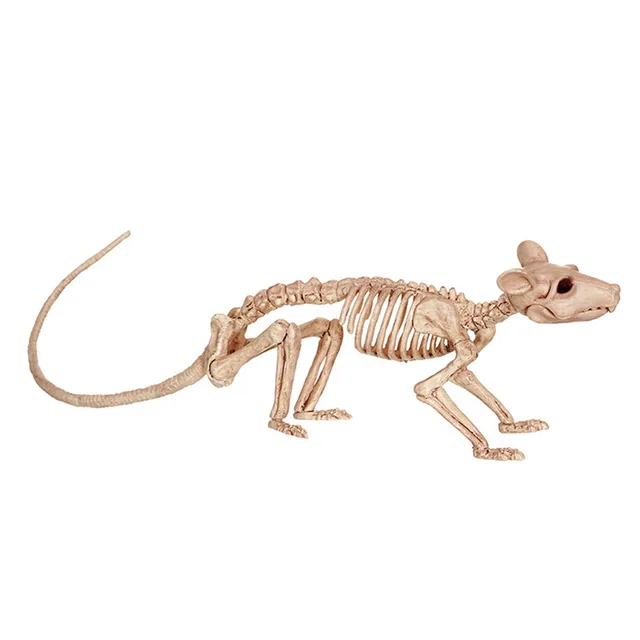 Мини-скелет череп пластиковые кости скелета для ужасов Хэллоуин украшения для Хэллоуина пари бар дом с привидениями мышь змея