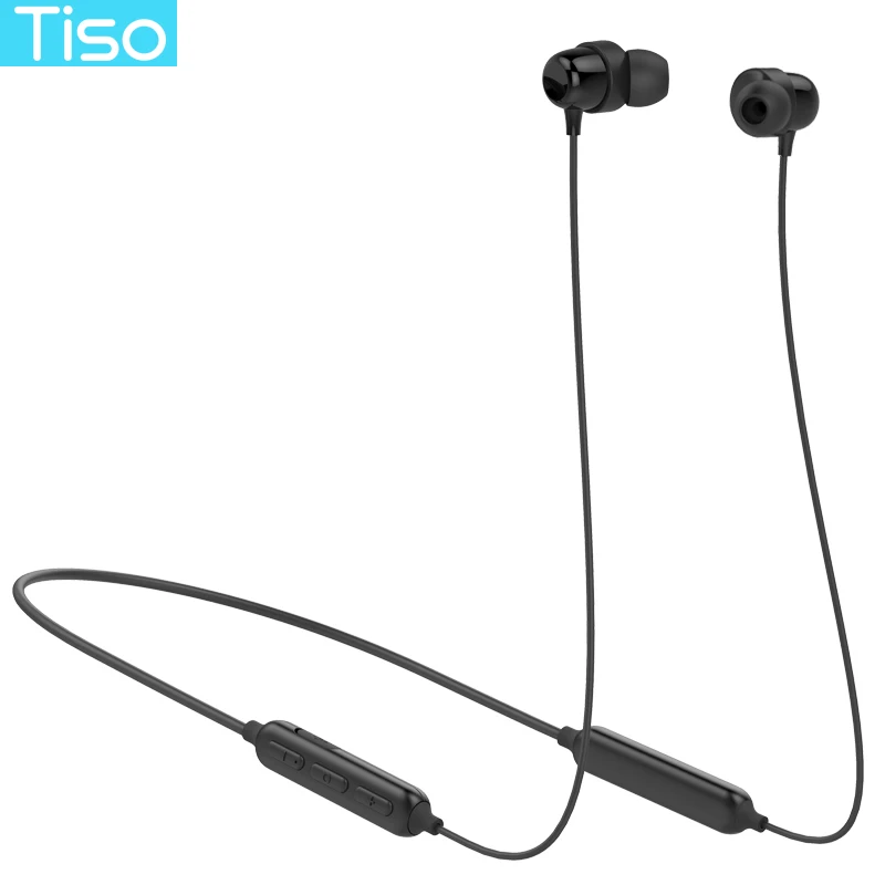 Tiso S8 Bluetooth headphone wireless earphone neckband MP3 music game video headset IP67 waterproof sport microphone earbuds 