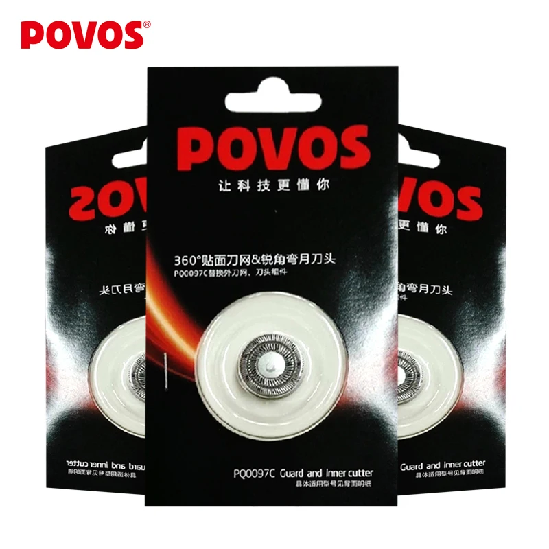 $8.99 ТОЛЬКО 5.6 РАСПРОДАЖА!!! POVOS Замена Лезвия Электробритвы Бритва Ротари Оригинал