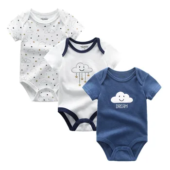 2021 3PCS/Lot Baby Boy Clothes BodysuIts Baby Girl Clothes Unicorn Girls Clothing Unisex 0-12M Baby Bodysuits Roupas de bebe 1