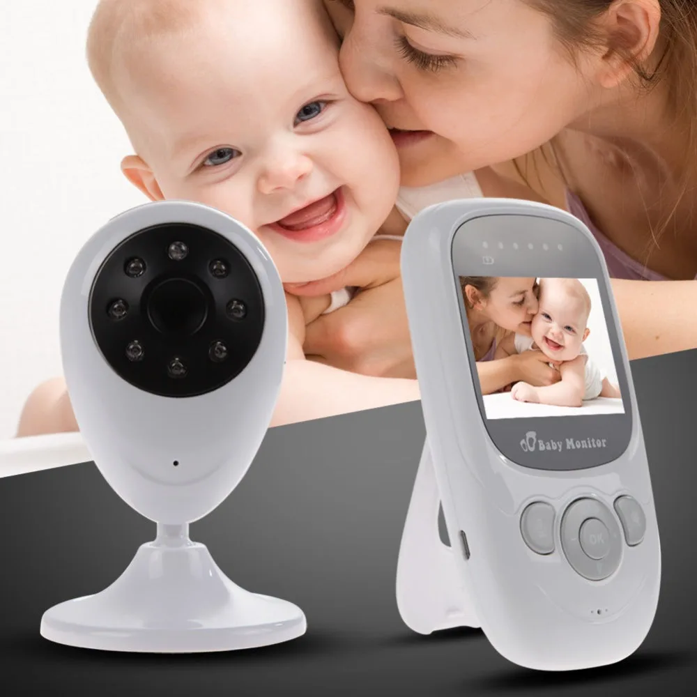 New Digital Video Baby Monitor 2.4GHz Color LCD Wireless Audio Talk Night Visio