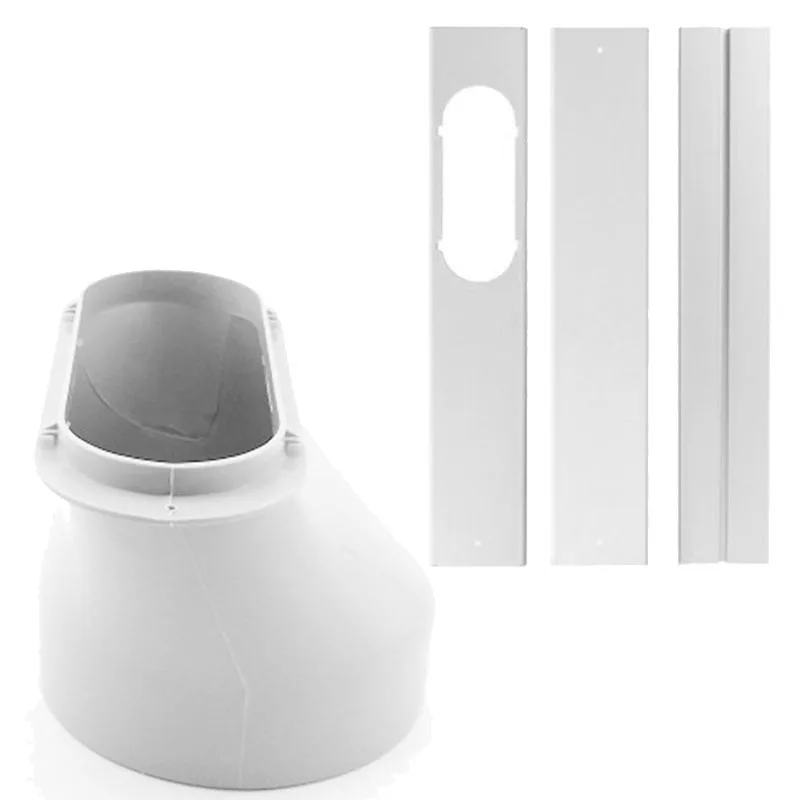 

100% Brand New Portable Air Conditioner Window Adapter Plates Exhaust Duct Pipe Hose Interface