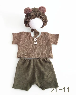 Orelhas do Bebê Conjunto de Acessórios Dvotinst Newborn Fotografia Adereços Bonnet Roupas Chapéu Estúdio Shoots Foto 6 Dvotinst newborn fotografia adereços orelhas do bebê