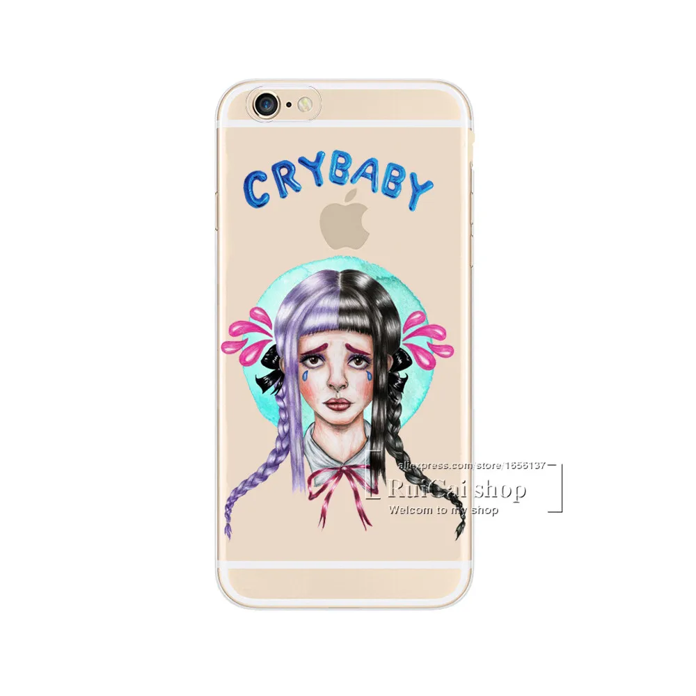 

Melanie Martinez Cry Baby Hard Transparent Cover Case For Apple iPhone X 5 5S SE 6 6S 7 8 X Plus Clear Cell Phone Cases