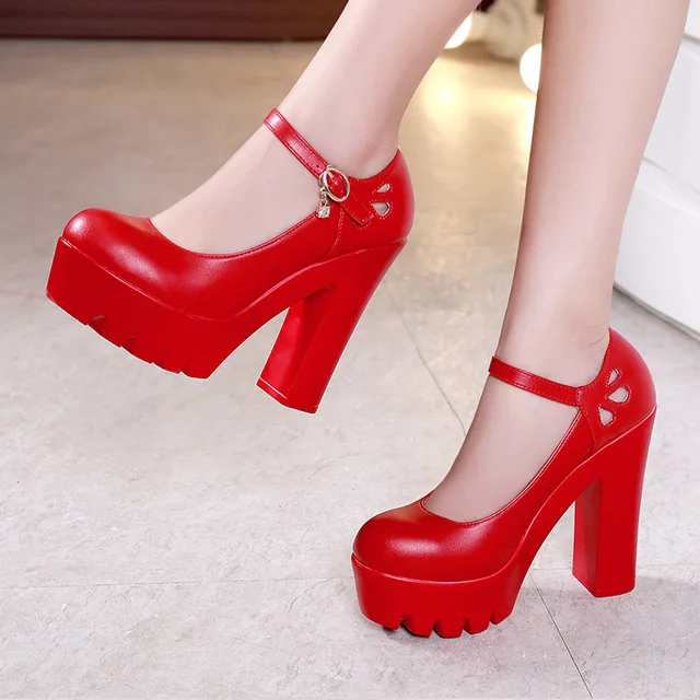 black white red heels