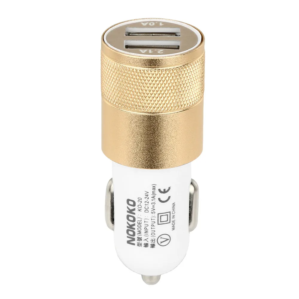 EPULA Высокое качество двойной USB 3.1A металлический автомобиль быстрое зарядное