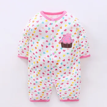 

YiErYing Newborn Baby Clothes Cute 100% cotton Baby Rompers Leisure Long Sleeve Baby jumpsuits Baby & Toddler Clothing