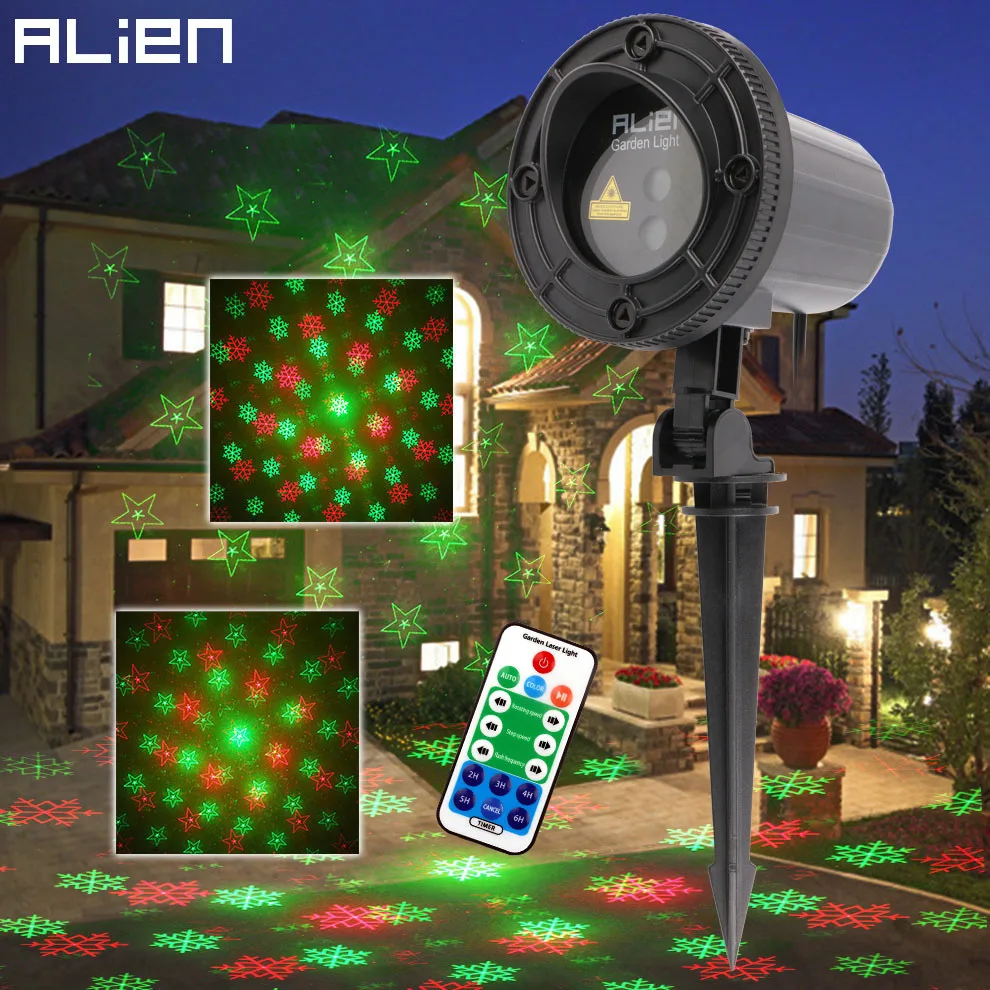 Aliexpress.com : Buy ALIEN Outdoor IP65 RG Snowflake Five pointed star Laser Light Projector