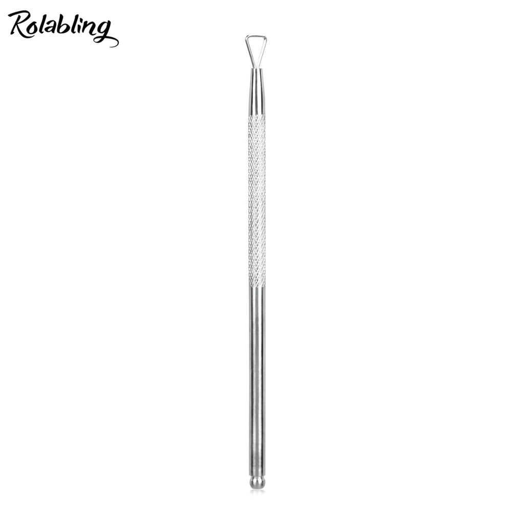 

Rolabling Nail Polish Remover Tool Art Design Planer UV Gel Polish Cleaner for Manicure Triangle Rod Cleanser for Nails