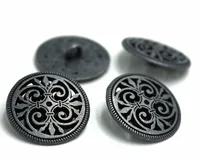20pcs 17mm&20mm&23mm Silver Tone Hollow Pattern Shank Sewing Metal Buttons DIY Sew On Jeans Cloth Buttons Round Scrapbook button 1