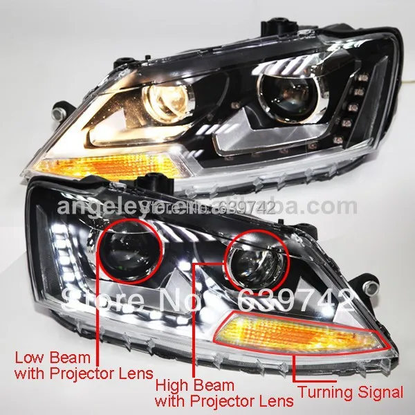 

2011-2013 year New JETTA MK6 LED Head Light with Projector Lens LDV1 Sagitar