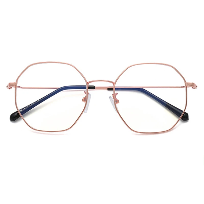 Rezept Männer Optische Frauen Myopie Retro Full Rahmen Mode Ultraleicht Brillen frame Metall Polygonal F46wvyZdq6