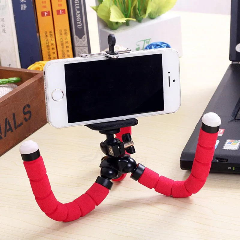 Roreta-Flexible-Sponge-Octopus-Tripod-For-iPhone-Bluetooth-Remote-Shutter-Mini-Bracket-Table-Desk-Tripod-Phone (2)