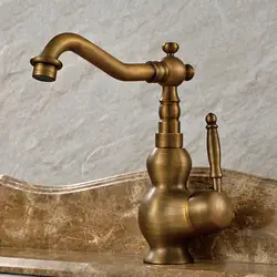 2016 ванная комната античная бассейна кран винтажная кухонная раковина коснитесь латунь torneira Banheiro смеситель воды бронзовый кран