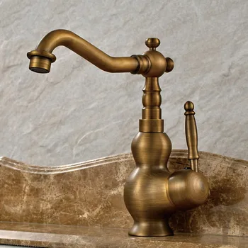 

2016 bathroom antique tap basin faucet vintage kitchen sink tap brass tap torneira banheiro basin mixer water bronze faucet