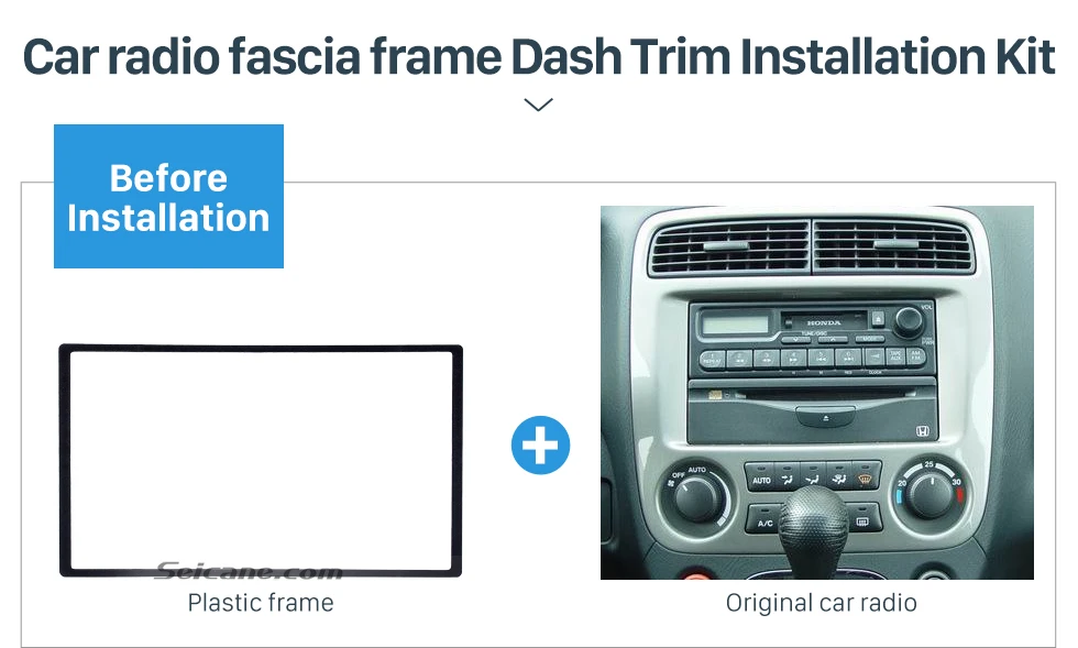 Seicane 2Din 178*102 мм Универсальная автомобильная радиосвязь для 1990-2002 HONDA FIT Jazz Автомобильная CD обшивка Радио Рамка переоборудование автомобильные комплекты
