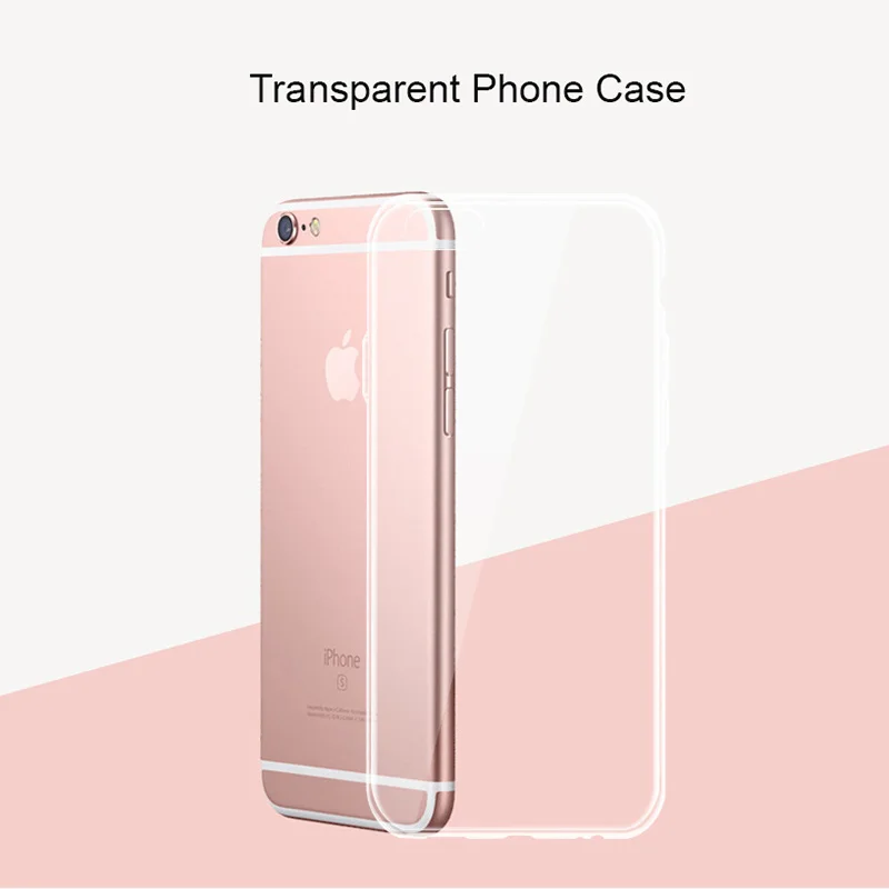 Чехол для Телефона IPhone X 7 8 Plus 6 6s 5 5S SE силиконовый ультратонкий гелевый мягкий
