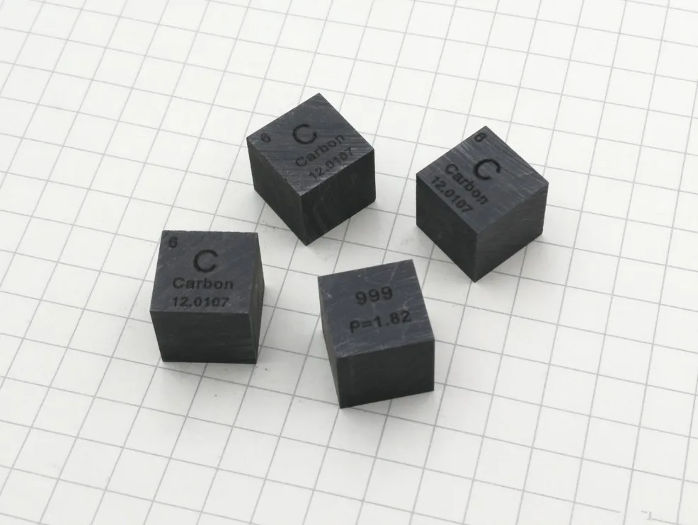 

Carbon periodic table cube Length 10mm Weight 1.79g C≥99.9%