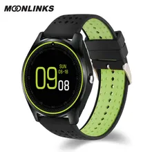 Moonlinks V9 New fashion fit watch sports wrist watch women smartwatch Phone Call relogios with SIM mp3 mp4 camera Support
