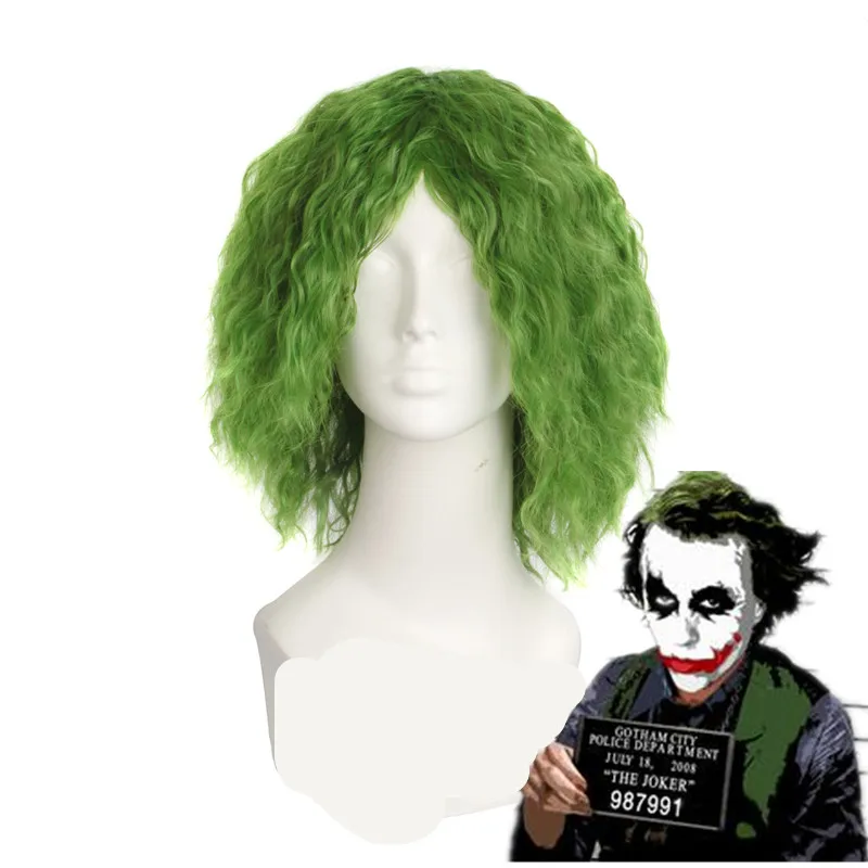Фильм Бэтмен Темный рыцарь Джокер Зеленый парик Хит Леджер Косплей ЦЕНТР расставания зеленый парик костюмы